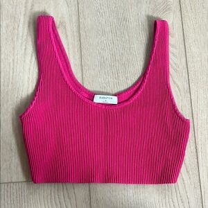 Babaton Sculpt Knit Scoopneck Cropped Tank Aritzia